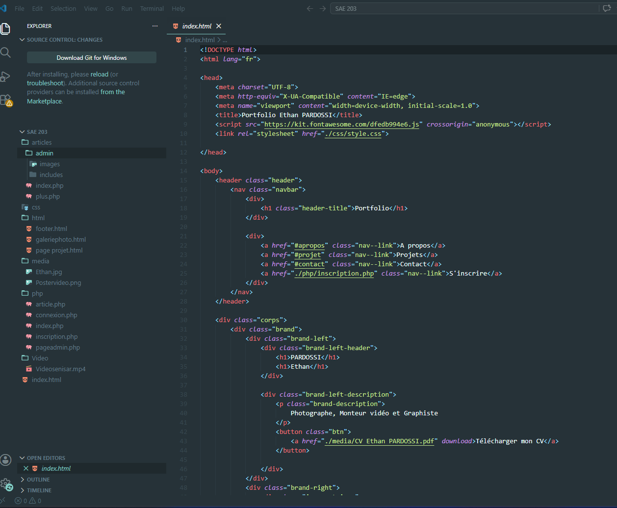 Utilisation de VSCODE avec UWAMP